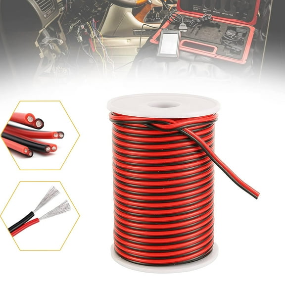 Marine Boat LED Lights Wire, 100ft/30M 22AWG 2pin Extension Cable Wires Cord for 3528 5050 5630 Led Strip Light for Pontoon Boat Kayak Stern Anchor Courtesy Navigation Bow