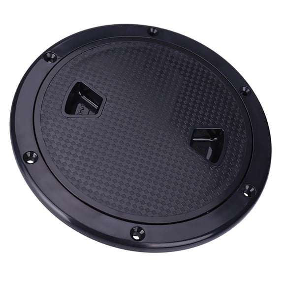 Marine Boat RV Black 6"""" Access Cover Lid back-out