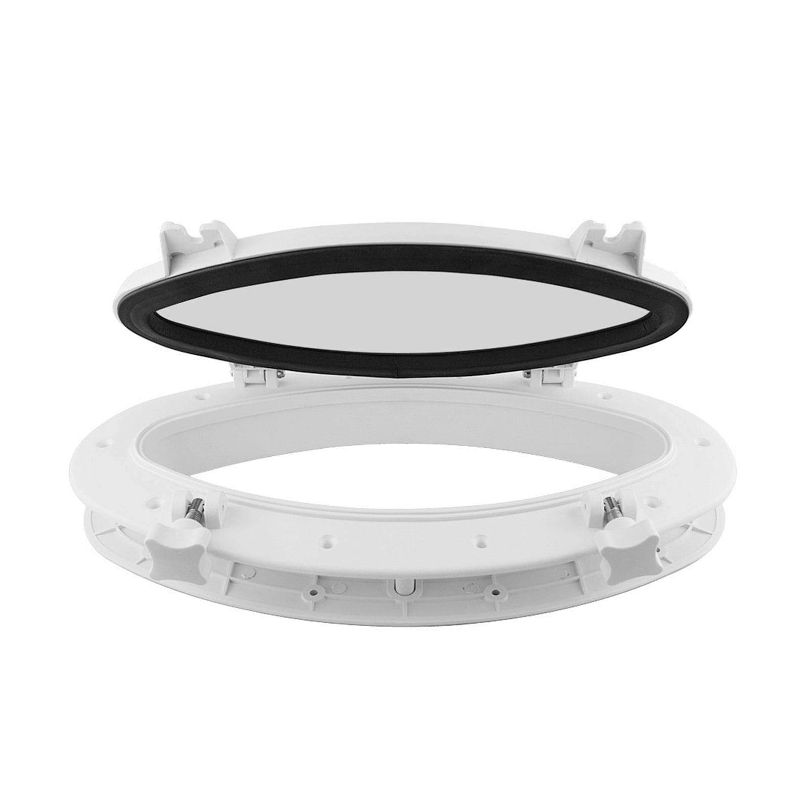 Marine Boat Yacht RV Oval Shape Porthole ABS Plastic Oval Hatches Port