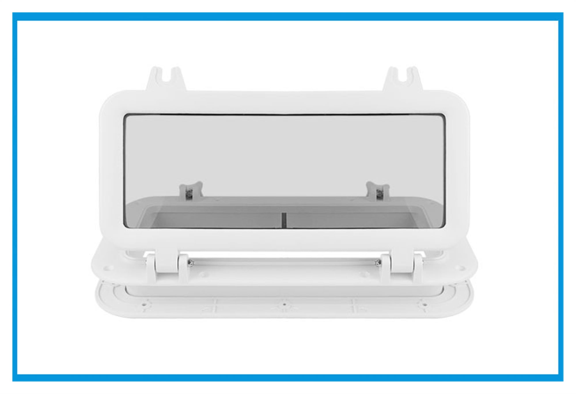Marine Boat Yacht RV Porthole ABS Plastic Rectangular Hatches Port