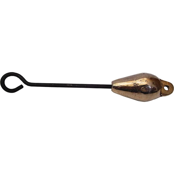 Marine Brass Bell Clapper - Great Sounding Maritime/Nautical/Boat/Yacht : (Brass : Length: Approx 11.5 Inches)