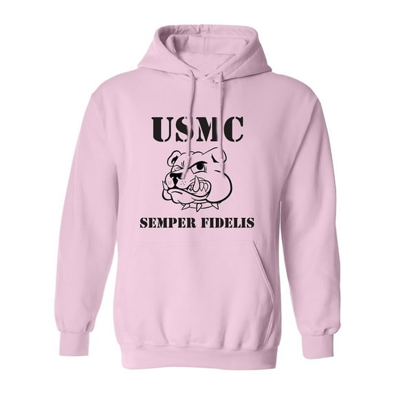 Marine Bulldog Adult Hooded Sweatshirt