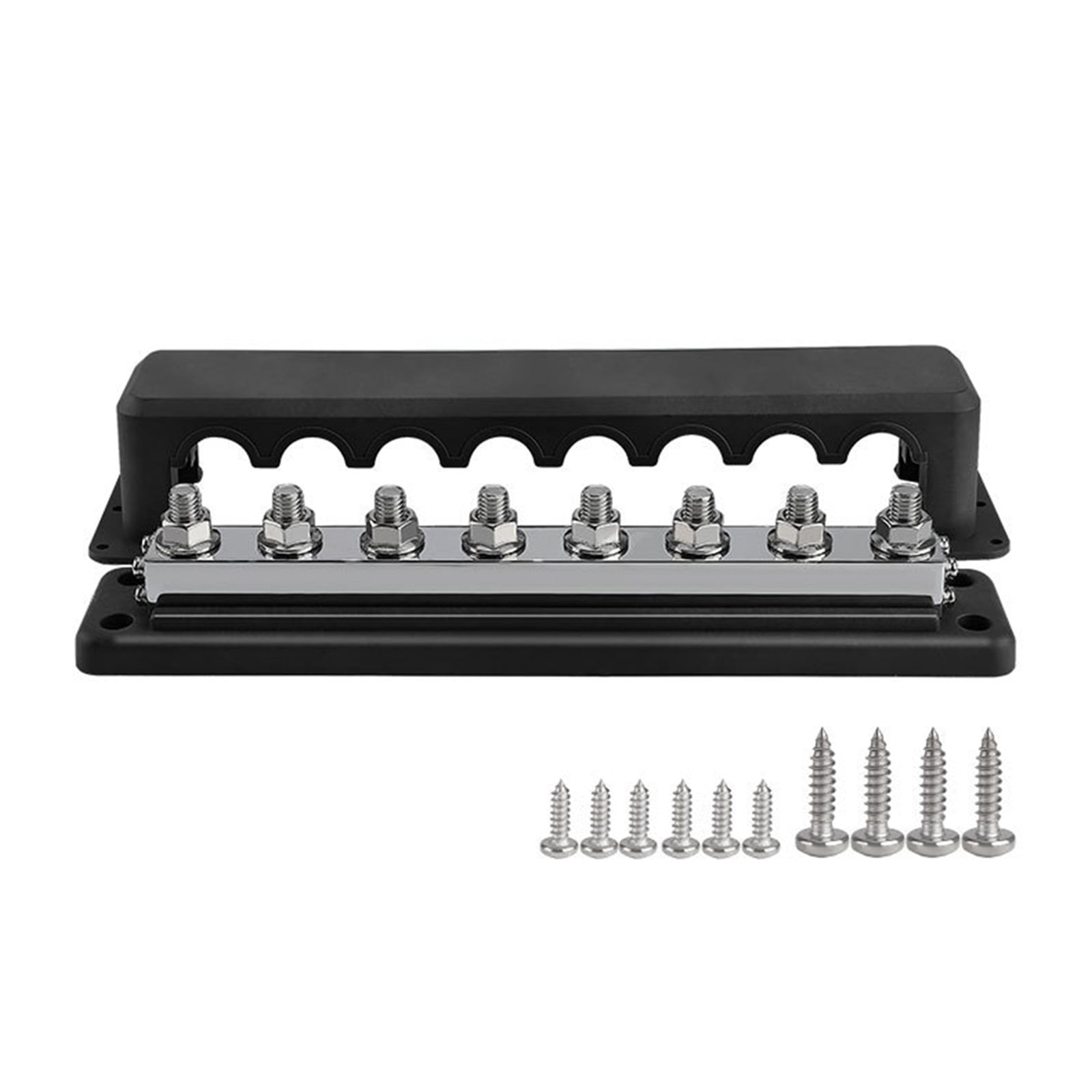 Marine Bus 48V with 3/8” Post Bus with Cover 600A Power Distribution Terminals Block for Car