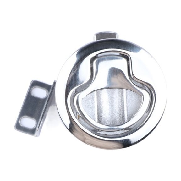 Marine Cam Lock, Marine Floor Lock Floor Buckle Handle Ring 316 Stainless Steel Deck Box Cover Key Door Lock, Marine Hardware ,Universal Compatibility
