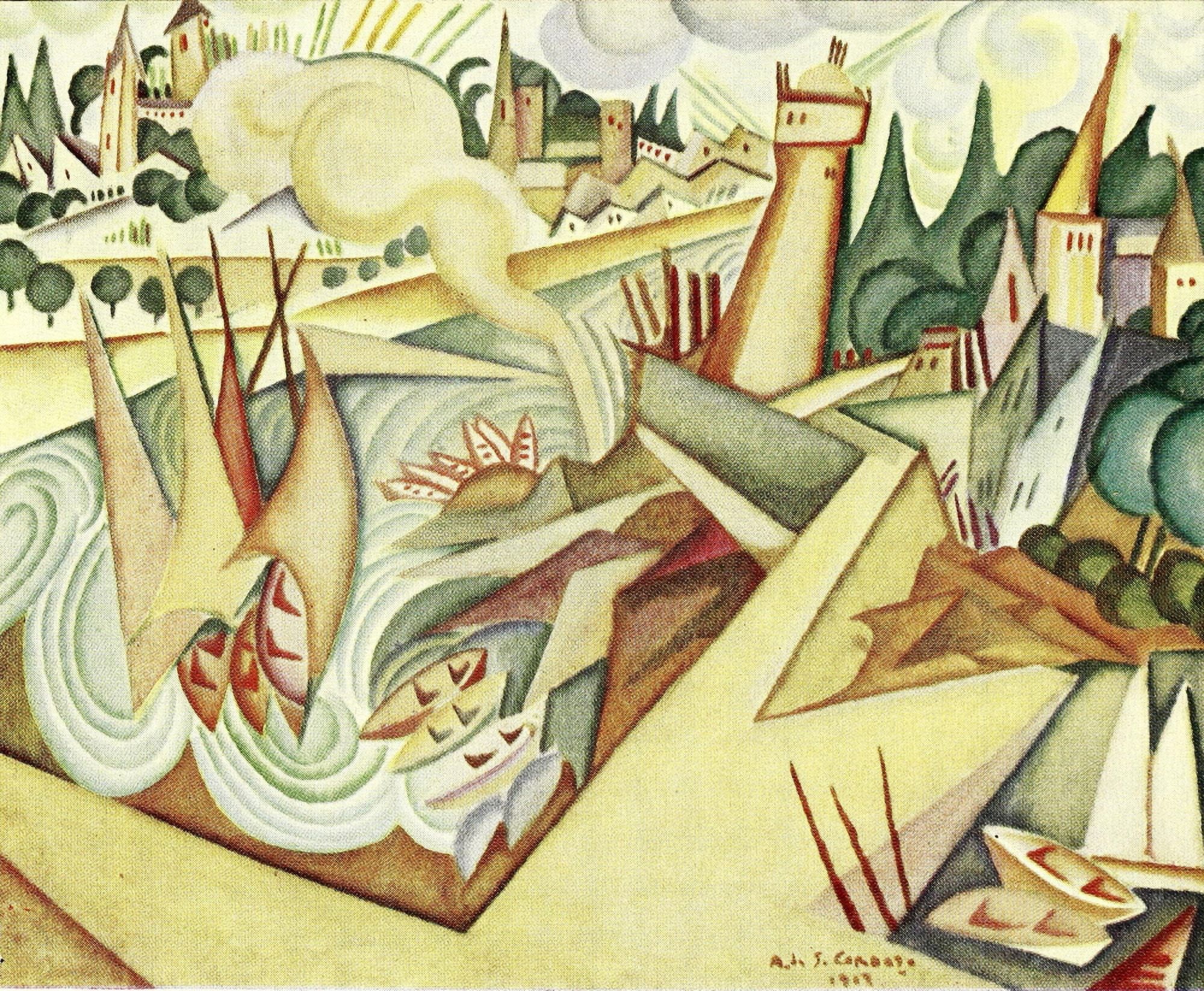 Marine Canvas Art - Amadeo de Souza Cardoso (24 x 36)