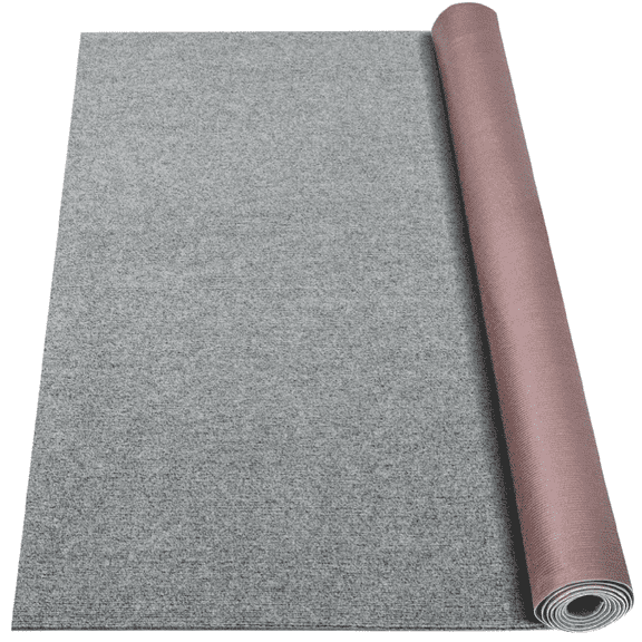 Marine Carpet,5 FT x 10 FT Smoke Gray Indoor Outdoor Carpet 0.2" Thick Boat Carpet with Water-Proof TPE Backing, Non-Slide Outdoor Marine Carpet Roll for Home, Patio, Porch, Deck