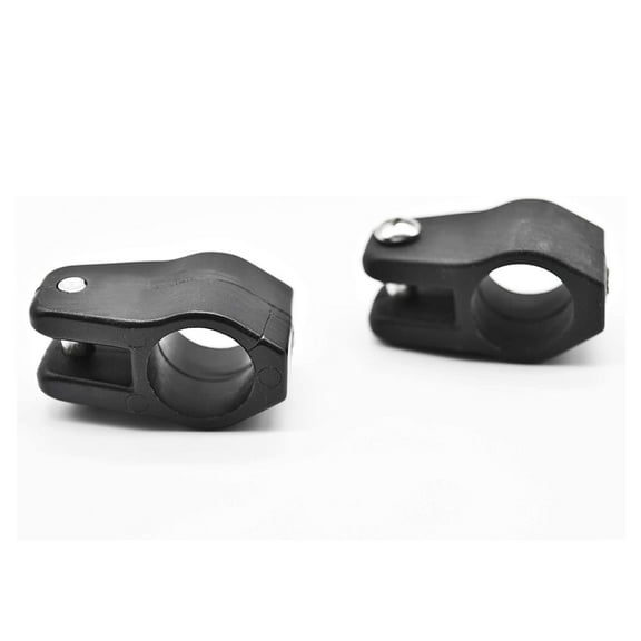 Marine City Bimini Top Boat Jaw Slides Black Round Nylon, Lightweight, Corrosion-Resistant, 3/4" Tube, 1/4" Bolt Size, for Boats, Yachts, Ships, RVs Pack of 2