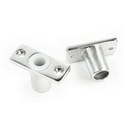 MARINE CITY 316 Grade Polished Stainless Steel 1/2 Inches Shank Top Mount Rowlock/Oarlock Socket for Boats Yachts Ships Pack of 2