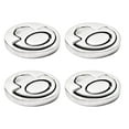 thumbnail image 1 of MARINE CITY Round Spring Loaded Flush Lifting Ring, 316-Grade Stainless Steel, 2 Inch Diameter, Corrosion-Resistant, Durable for Boats and Hatches Pack of 4, 1 of 8