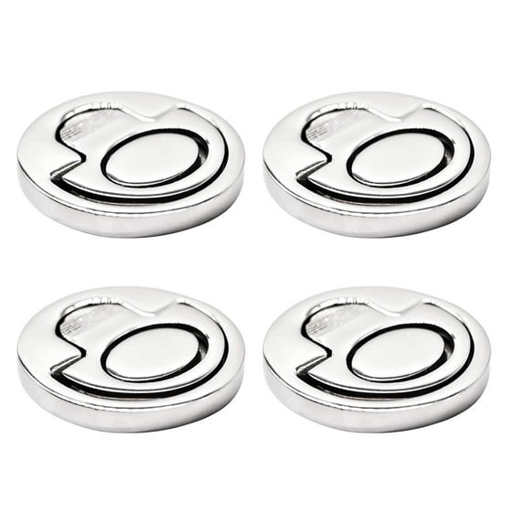 MARINE CITY Round Spring Loaded Flush Lifting Ring, 316-Grade Stainless Steel, 2 Inch Diameter, Corrosion-Resistant, Durable for Boats and Hatches Pack of 4