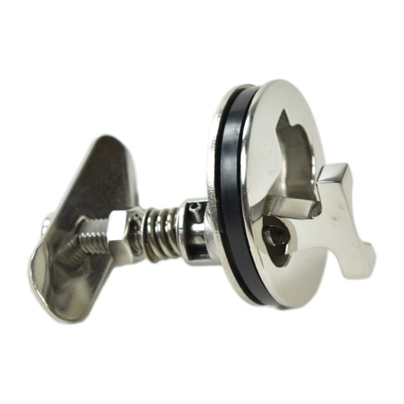 MARINE CITY 316 Grade Stainless Steel Corrosion Resistant Cam Latch Marine Grade T-Handle Hatch Flush Turning Lock 3 inches for Boats RVs Ships Yachts Hardware Accessories Pack of 1