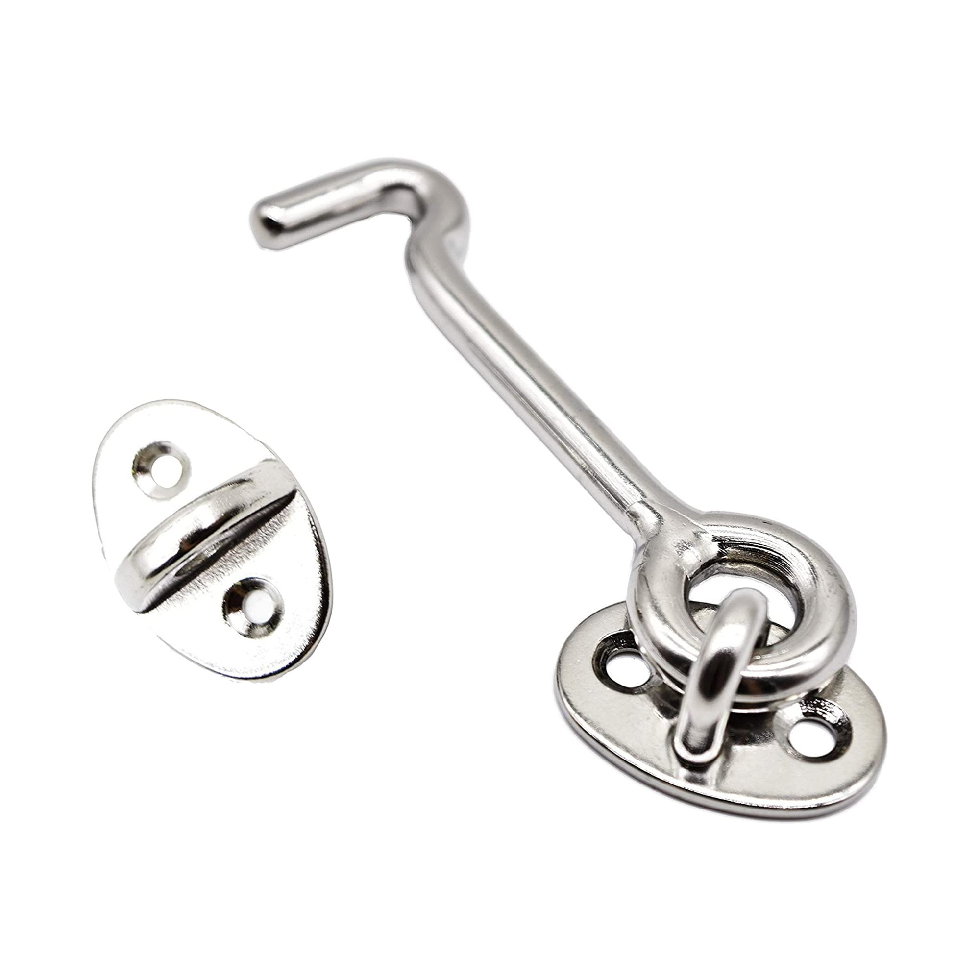 Marine City 316 Stainless Steel Cabin Hook and Eye Latch Catch 3 Inches