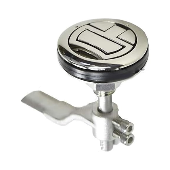 MARINE CITY Flush Cam Latch T-Handle 316 Stainless Steel, 3.68 Inch Length, Rust-Resistant, Water-Tight Seal, Fits 2 Inch Hole, for Boat Hatch, Locker, RV Pack of 1