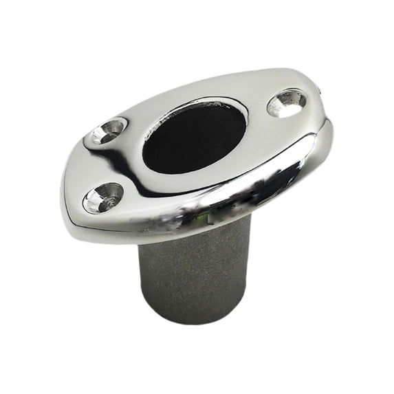 Marine City Flush Base Flag Socket 316 Stainless Steel, Fits 20 mm Poles for Boats, Yacht Pack of 1