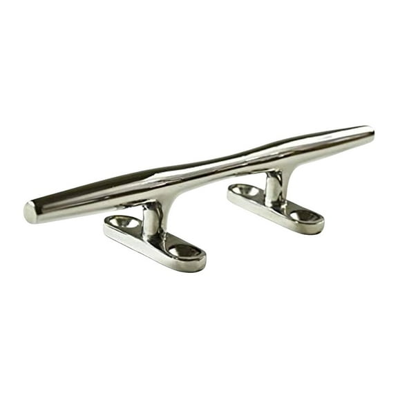 MARINE CITY Dock Cleat Mooring Rope Tie Cleat Stainless Steel, Rust-Proof, Weatherproof, Corrosion-Resistant 10 Inch Boat Cleat for Docks, Kayaks, Boats, and Marine Use Pack of 1