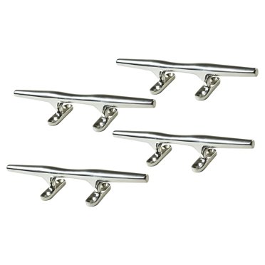 Pactrade Marine 10 Inch Stainless Steel Herreshoff Hollow Base Boat Cleat - P80036-10