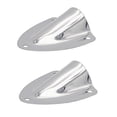 thumbnail image 1 of MARINE CITY Midget Clamshell Vent Wire Cable Cover, Stainless Steel with Strong Fine Polished Smooth Finish, Ideal for Marine, Yachts, Surfing, Water Sports, RV Accessories - 2 Pcs, 1 of 9