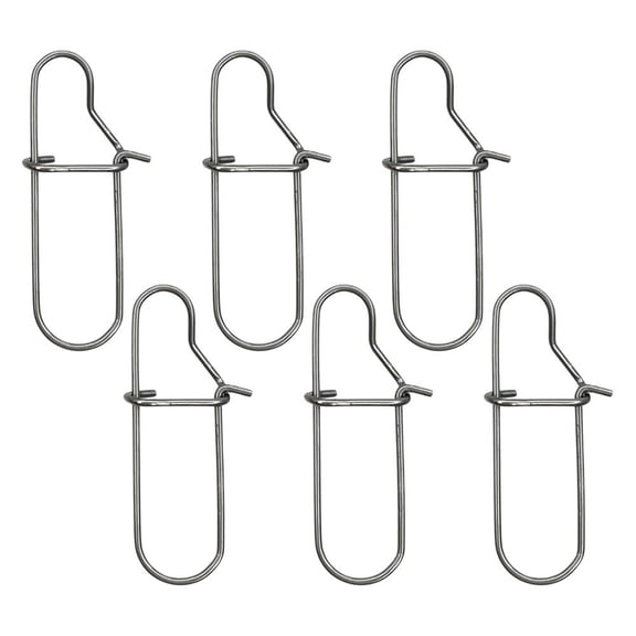 MARINE CITY 304 Stainless Steel Antenna Flag Clips, Rustproof, 1-5/8 Inch Length x 1/2 Inch Width, for Marine Boat Flag Poles Pack of 6