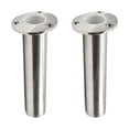 thumbnail image 1 of MARINE CITY Deluxe Fishing Rod Holder with Drain, Flush Mount, 90 Heavy Duty 316 Stainless Steel for Boats & Marine 2 Pcs, 1 of 7