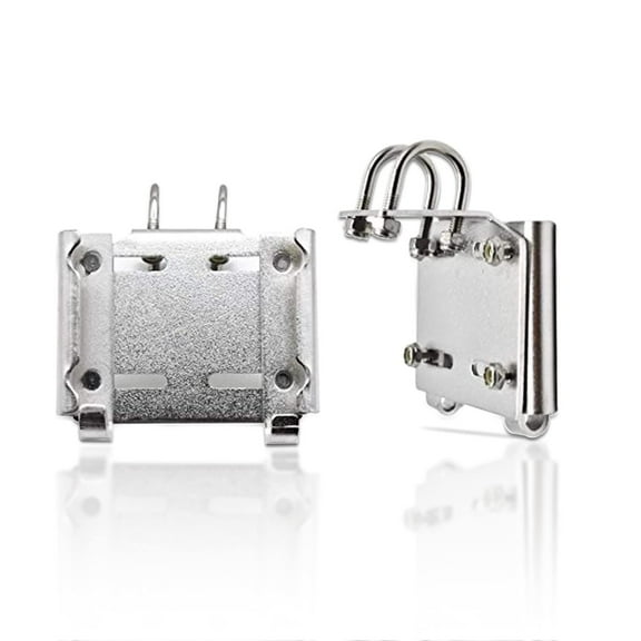 MARINE CITY Stainless Steel Rail mount Anchor Bracket, 35 lb Capacity Fits 1 to 1-1/4 Inches, Vertical Stanchions, Corrosion-Resistant, Easy Install, for Marines, Boats, Yachts, Ships