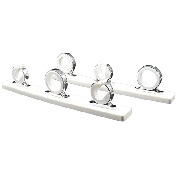 Marine City Marine White POM Base Three Sets of 316 Stainless Steel Fishing Rod Storage Rack