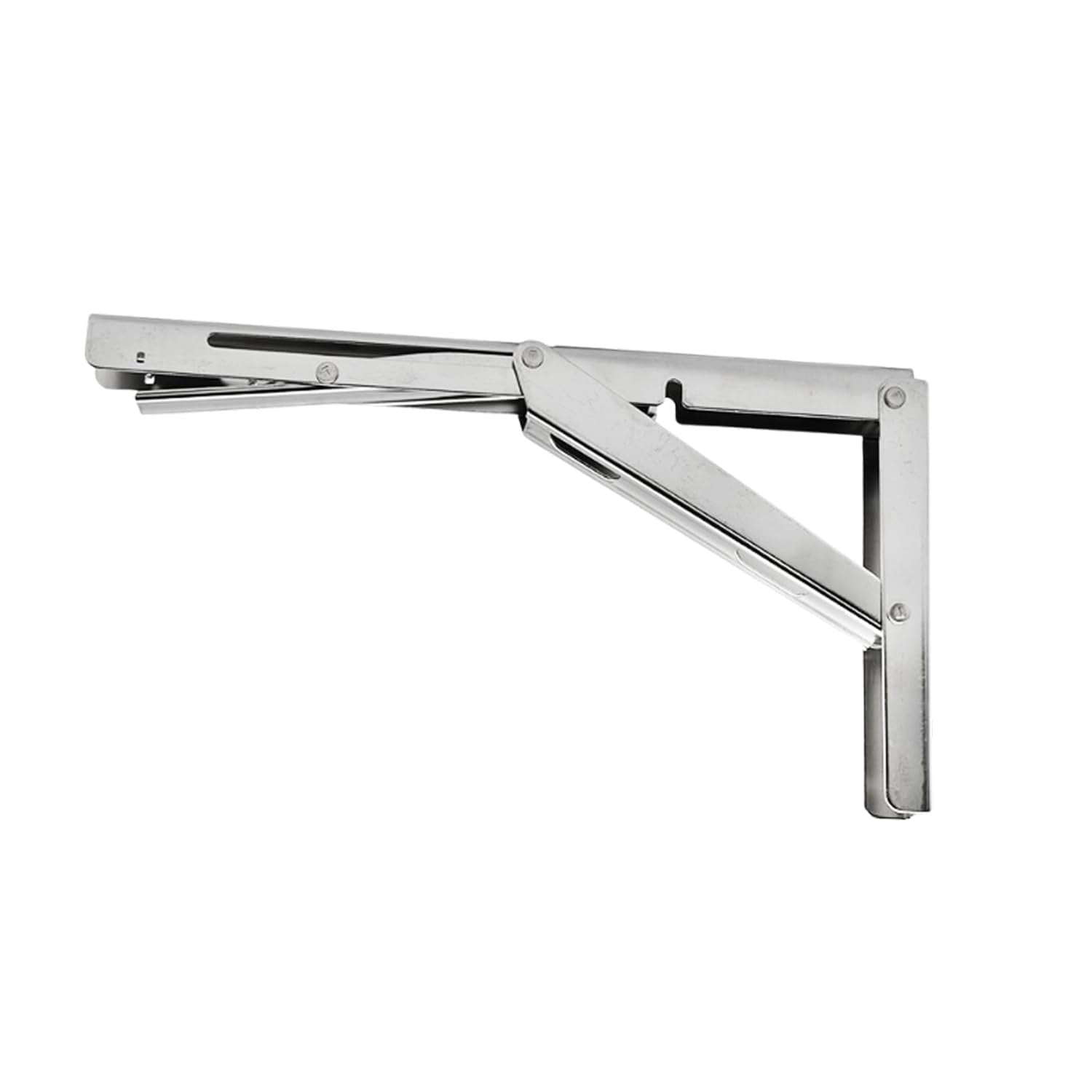 MARINE CITY Table Bracket Long Release Arm, 304 Stainless Steel Folding Shelf Bracket, 12-inch Arm, Supports 330LB, Space-Saving Design, Ideal for Tables, Shelves, Storage Racks Pack of 1