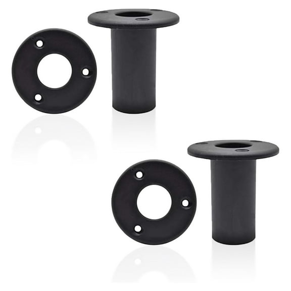 MARINE CITY 1-1/4 Inch Removable Hook Ladder Cup Mounts  Telescoping Pontoon Ladder Tube Insert Plugs for Boat & Marine Use 2-Pack