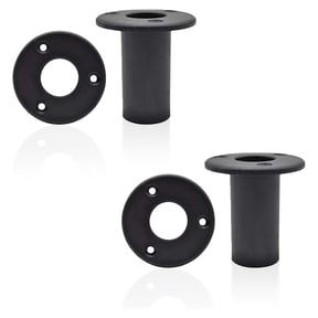 MARINE CITY 1-1/4 Inch Removable Hook Ladder Cup Mounts Telescoping Pontoon Ladder Tube Insert Plugs for Boat & Marine Use 2-Pack