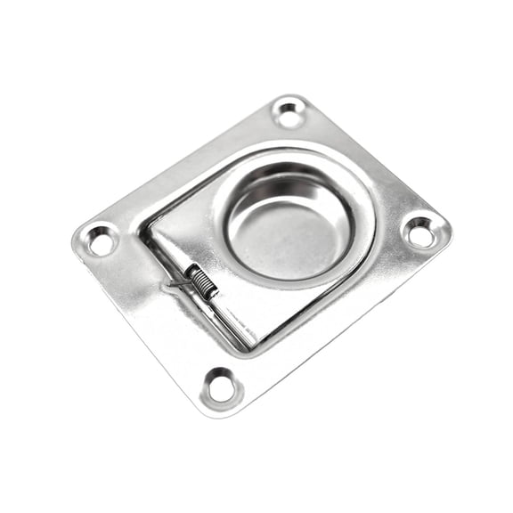 Marine City Rectangular Recessed Hatch Flush Pull Lift Ring, Stainless Steel 2-9/16 2-3/16 1/2 Inches for Boats, Yachts, Ships Pack of 1