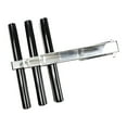 thumbnail image 1 of MARINE CITY 3-Step Telescoping Ladder  Stainless Steel, Flip-Up, Anti-Slip, 3-5/8 Deployed Length, 13-1/2 Width, for Marines, Boats, Ships, Yachts Pack of 1, 1 of 8