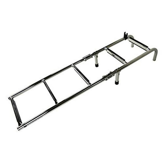 MARINE CITY Foldable Boarding Ladder, 304 Stainless Steel, Non-Skid Steps, Rust-Resistant, Ideal for Boats, Ships and Marines 2+3 Steps