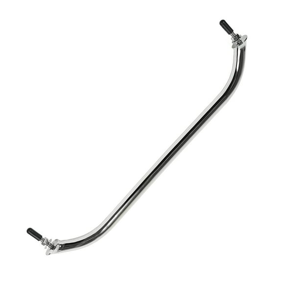 MARINE CITY Smooth Polished Stainless Steel Heavy Duty Boat Handle Oval Tube Grab Bar Mount Handrail with Flange and Studs for Marines  Boats  Yachts  RVs