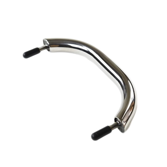 MARINE CITY Oval Tube Boat Handle Grab Bar Mount Handrail with Flange and Studs 7-5/8 Inches, Marine-Grade Stainless Steel for Yachts, RVs, and Boats Pack of 1