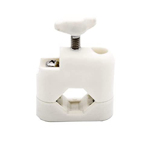 MARINE CITY White Plastic Flag Pole Base Cooperate UV Resistant with 7/8 to 1 Inch Round and Square Tube for Marines, Boats, Ships, Yacht Pack of 1