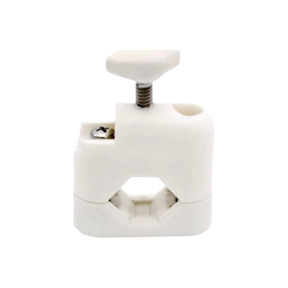 Marine City White Plastic Flag Pole Base, UV Resistant, Fits 7/8 in to 1 in Round and Square Tubes, for Boats, Ships and Yachts, Pack of 1