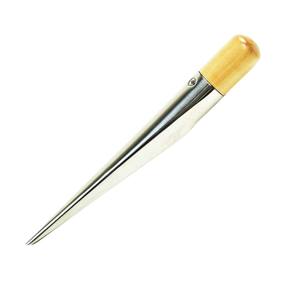 MARINE CITY Wooden Handle 304 Grade Stainless Steel Splicing FID Spike with Sanded Smooth Beech Wood Handle for Ropes Marines Hardware Accessories Ships Small
