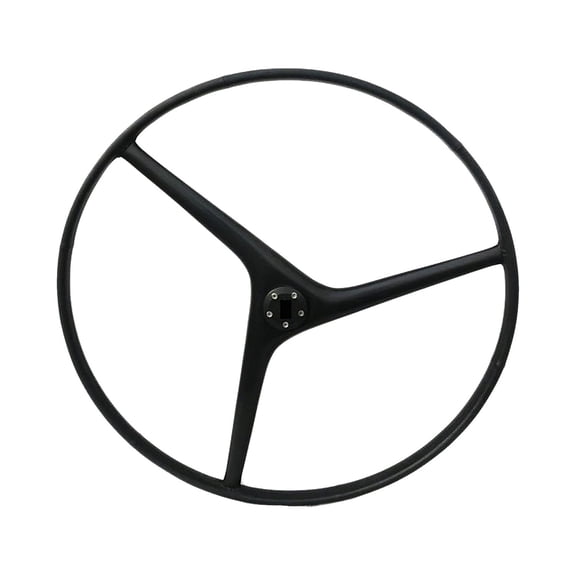 MARINE CITY Wavy-Style 3-Spoke Carbon Steering Wheel, 925mm Diameter, Durable and Lightweight, Ideal for Boats, Yachts, Marines, Kayaks Pack of 1