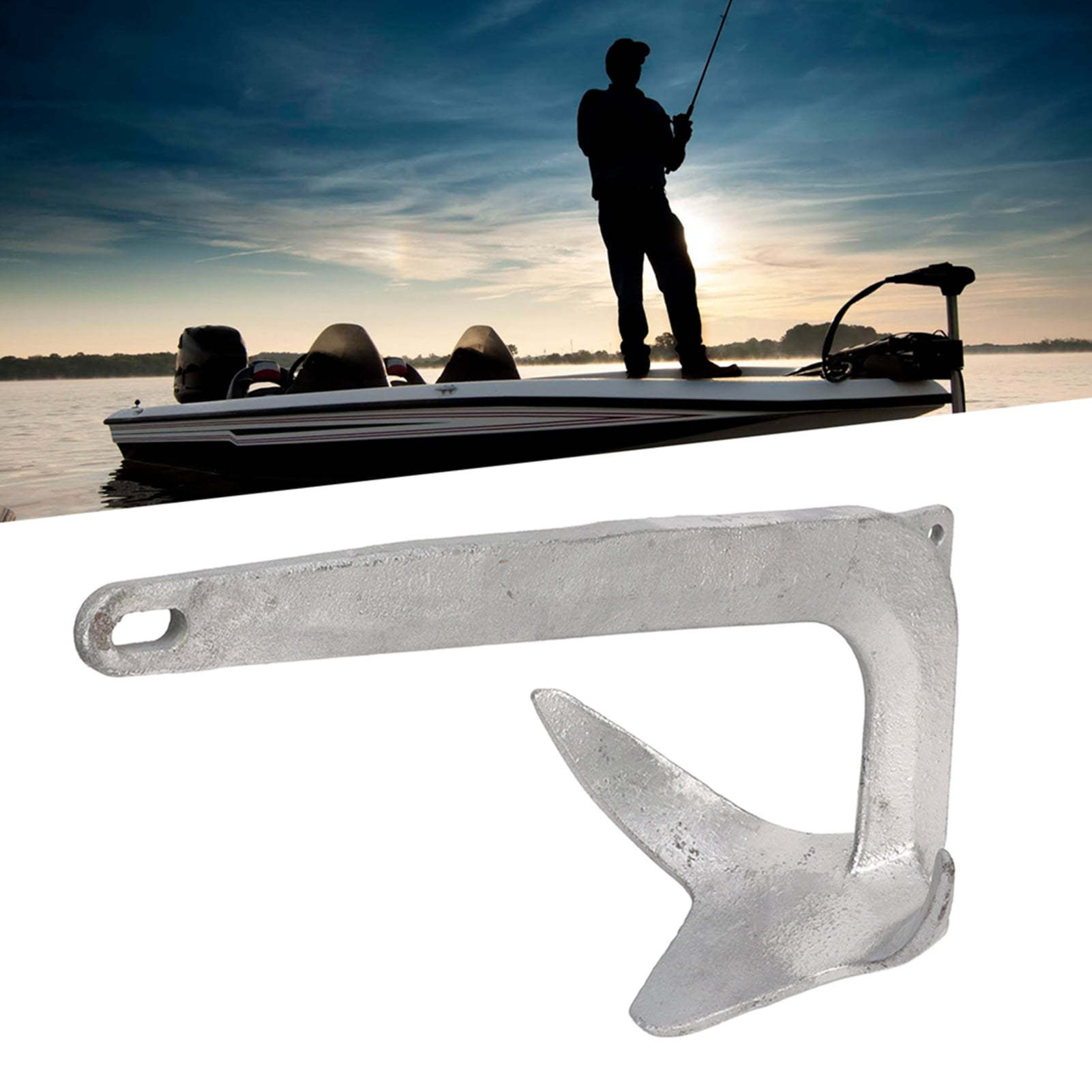 Marine Claw Anchor ,Bruce Style Boat Claw Anchor 2.5kg Carbon Steel Heavy Duty Plow Shaped Quick