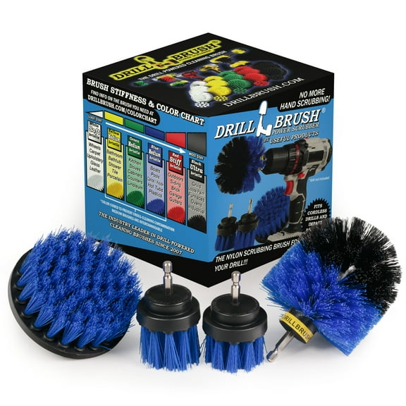 Marine Cleaning Supplies - Brush Kit for Boat Cleaning - Boat Accessories - Tank Cleaning Tool Set - Boat Hull Wood Cleaning Brush - Hull and Deck Scrubbing Set - Professional Pool Cleaning Brush Hea