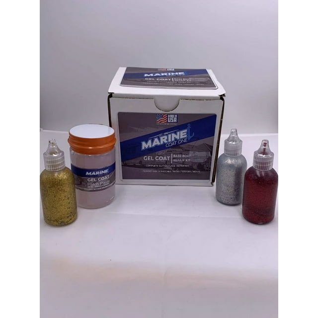 Marine Coat One Complete Premium Bass Boat Gel Coat, Marine Repair Kit ...