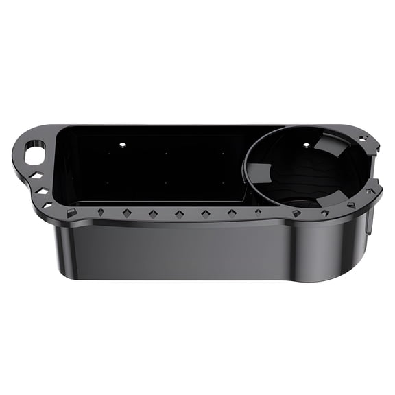 Marine Cockpit Organizer, Boat Cup Holder, Black, 11.4 in / 28.9 cm, Fishing Gear Storage, Cup Mount, Tool Slots, for Yacht