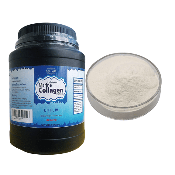 Marine Collagen Peptides Powder, 1 Kg Hydrolyzed, Pure & Unflavored - Premium Protein from Fish