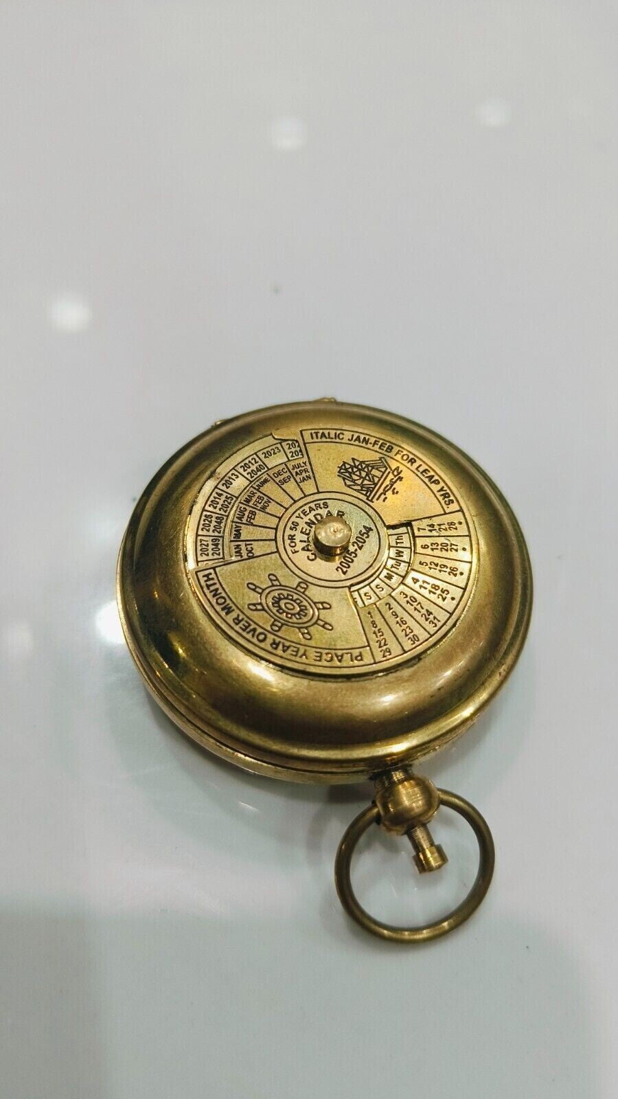 Marine Compass Antique Vintage Brass Pocket Compass Brass Nautical Compass