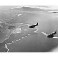 thumbnail image 1 of Marine Corp 'Bulldog' Fighters Approaching A Target On Guadalcanal. Stationed At Henderson Field As Part Of The 'Cactus, 1 of 2
