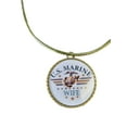 thumbnail image 1 of Marine Corp Wife Eagle Globe Anchor Pendant Necklace, 1 of 1