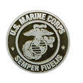 thumbnail image 1 of Marine Corps Aluminum Grave Marker, 1 of 4