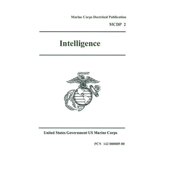 Pre-Owned Marine Corps Doctrinal Publication MCDP 2, Intelligence 7 June 1997