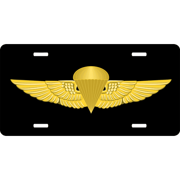 Marine Corps Jump Wings Military License Plate