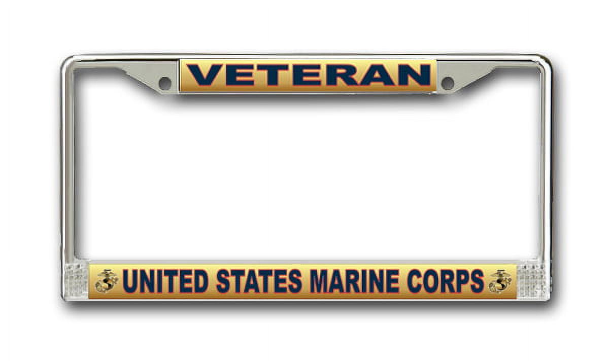 Marine Corps License Plate Frame Veteran - Walmart.com