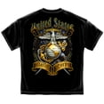 thumbnail image 1 of Marine Corps, USMC T-Shirt Usmc Crossed Swords Foil Medium Black, 1 of 2